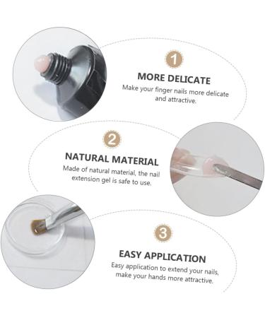 POPETPOP 2 Sets nail extension glue set manicure nail art lamp nail polish gel kit nail art brush gel manicure nail tools nail extension nail gel plastic lengthen extend - Buy Online on GoSupps.com