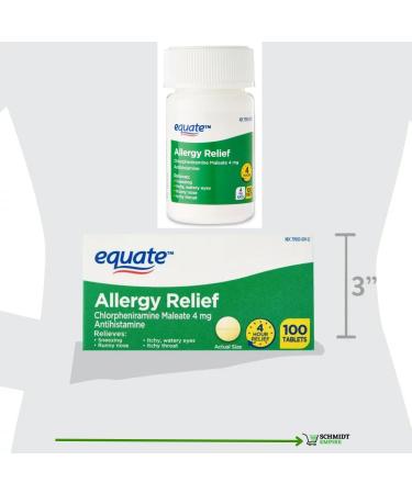 Schmidt Empire Allergy Relief Medicine Chlorpheniramine Maleate 4mg Tablets - 100 Count Pack - Buy Online on GoSupps.com