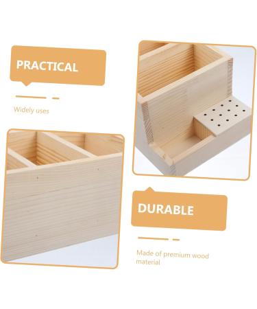 Beaupretty Desk Box grinding head storage box name cards holder grinding head holder desk pen pencil holder remote control organizer storage nail organizer nail bits log nail polish Storage - Buy Online on GoSupps.com