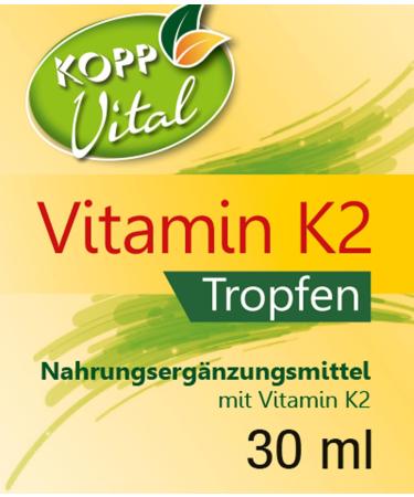 Kopp Vital Vegan Vitamin K2 Drops | 3 x 30 ml | High Bioavailability | 99.5% All-Trans | Soy-Free | Pharmacy Quality - Buy Online on GoSupps.com