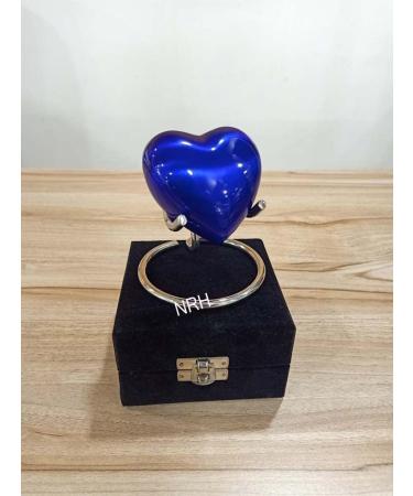 Blue Heart Keepsake Urn - Heart Cremation Urn for Ashes with Stand & Box - Mini Heart urn for Human Ashes - Honor Your Loved One with White Urn Heart Shaped - Perfect Small Urn for Adults & Infant - Buy Online on GoSupps.com