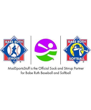 MadSportsStuff Baseball Stirrup Socks - Navy/Scarlet/White - X-Large - Buy Online on GoSupps.com