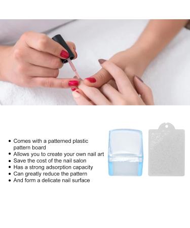 Buy Silikon Nail Stamper - Easy Clean Transparent Nail Art Tool for DIY French Manicure & Nail Decor - Buy Online on GoSupps.com