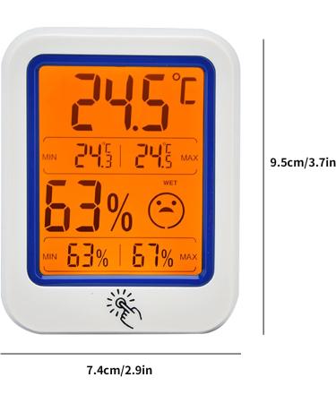 Huaosn Electronic LCD Wall Thermometer & Hygrometer | Digital Temperature & Humidity Meter for Home & Industry - Buy Internationally - Buy Online on GoSupps.com
