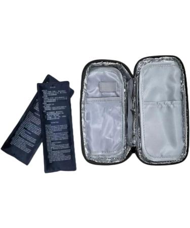 KETWOD Insulin Cooler Travel Case with Blue Ice Packs - Grey | Medication Storage for Travel - Buy Online on GoSupps.com
