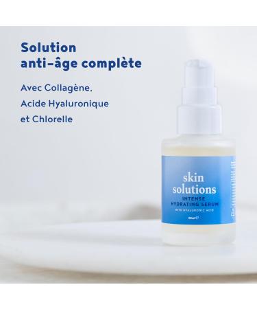 Collagen and Hyaluronic Acid Face Serum 30ml Hyaluronic Acid Face Serum + Chlorella + Hydrolyzed Collagen - Anti-wrinkle Anti-spot & Brightening - Face care serum - Alpha Foods - Buy Online on GoSupps.com