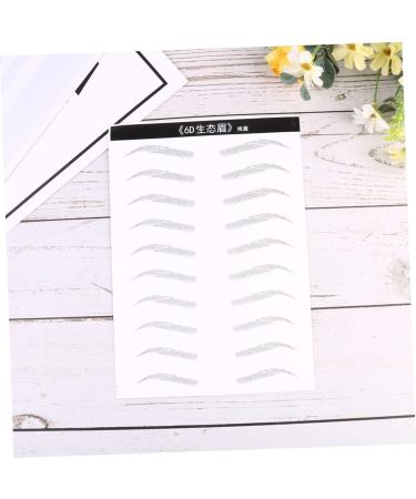 MAGICLULU 2 Pairs Artificial Eyebrow Patch Realistic Waterproof Imitation Eyebrows Water Proof 3d Makeup Tools 21.00X15.00X0.01CM Black - Buy Online on GoSupps.com