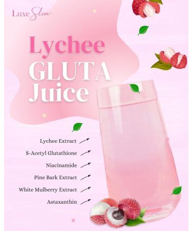 Luxe Beauty Lychee Gluta Juice 21g x 8 Sachets - Buy Online on GoSupps.com