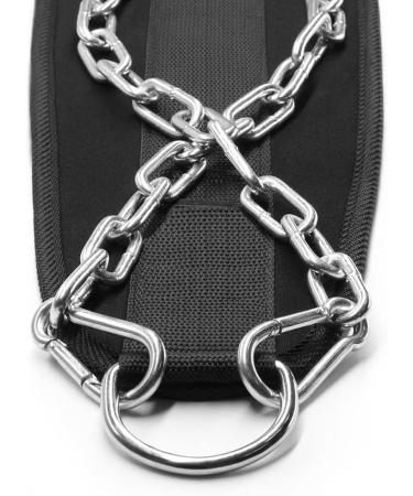 HemeraPhit Weighted Pull Up Dips Belt | Double D Ring Weightlifting Straps & Accessories for Home Gym - Durable Waist Belt for Strength Training - Buy Online on GoSupps.com