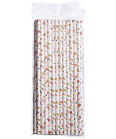 Halloween Drinking Straws | 25Pcs Halloween Party Paper Straws Party Straws Drinking Straws Milk Tea Straws Juice Straws for Halloween Party Favors Bondoo - Buy Online on GoSupps.com