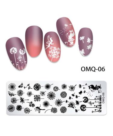Buy 1 Set Flower & Geometry Image Stencils Cartoon Pattern Nail Stamping Plates | International Shipping Available - Buy Online on GoSupps.com