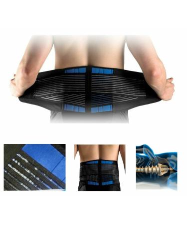 CSL-TECH Neoprene Double Pull Lumbar Lower Back Support Belt Brace - XX Large (42-46 inches) | Posture Pain Relief - Buy Online on GoSupps.com