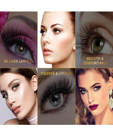 3 Pairs 25mm 3D Natural Handmade False Eyelashes - Fluffy Dramatic & Soft Reusable (#23) - Buy Online on GoSupps.com