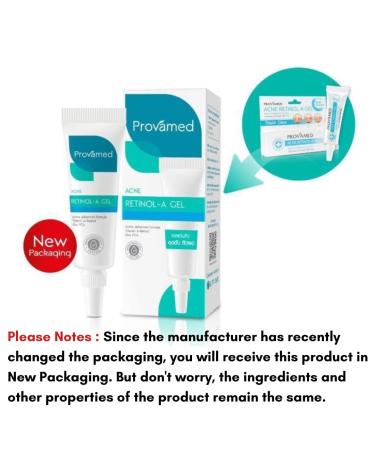 PROVAMED Acne Retinol-A Gel with Vitamin A-Retinol & Zinc PCA 10 g. for Comedone Acne Tighten Pores - Buy Online on GoSupps.com
