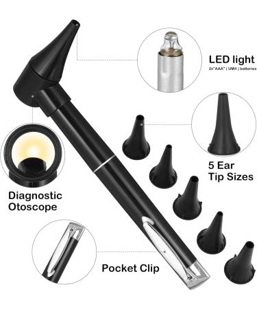 Healifty Otoscope with Light - Compact Ear Diagnostic Tool for Adults Children & Pets | 5 Disposable Covers | No Battery Needed - Buy Online on GoSupps.com