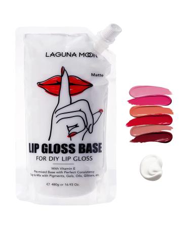 Matte Lip Gloss Base for DIY Lip Gloss Making Kit - 16.93oz Versagel with Vitamin E for Smooth, Hydrated & Moisturized Lips - Fragrance Free, Safe for Sensitive Skin - Supplies for Small Business 1-Pack XL (16.93oz) | Matt…