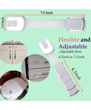 Child Proof Baby Safety Locks For Cabinet Locks Extra 3M Adhesive No Screws For Drawers Cupboard Doors (8Pack child safety cabinet locks) - Buy Online on GoSupps.com