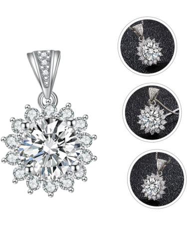 ABOOFAN 1pc Sun Petal Pendant Diamond Choker Necklace Rhienestone Necklace Crafts Making Material Alloy - Buy Online on GoSupps.com