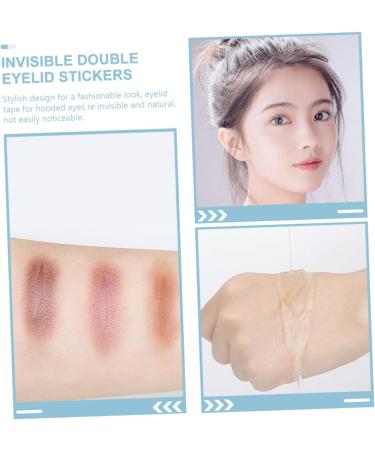 Beavorty 2 Sets invisible double eyelid sticker googly eyes large natural eyelid tape 2 sided tape hooded eyelid lifter strips eye lid tape for hooded eyes double sided adhesive tape glue - Buy Online on GoSupps.com