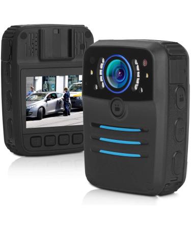 XIYXIN Police Body Camera,1296P 30FPS 38MP Built-in 64GB Memory Security Guard Body Camera Waterproof with Audio Recording Night Vision Body Camera