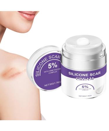 Mimoqk Scar Cream Mark Eraser Skin Recovery 50g Potent Formula Fast Absorption Soothing Blend with Botanicals for Blemishes Burns Cuts C-Section Wounds Leg Face Body