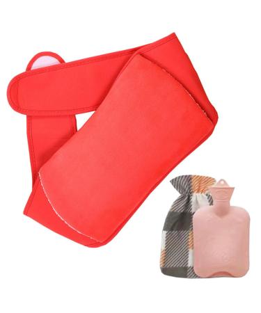 Long hot water bottle 1L hot water bottle 3 in 1 hot water bottle bag with soft plush hand warmer cover 08