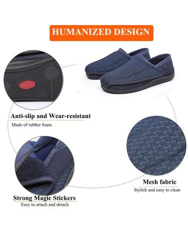 Buy WEEOATAR Medical Walking Shoes for Women - Adjustable Orthopedic Shoes for Diabetic & Foot Pain Relief - Size 8.5 Blue - Buy Online on GoSupps.com