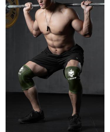 TAVIEW Knee Compression Sleeve 7MM Neoprene Support for Squats Weightlifting & Powerlifting | International Shipping Available - Buy Online on GoSupps.com