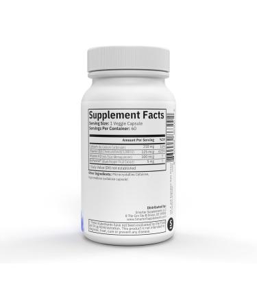 Smarter Supplements Vitamin D3 K2 5000 IU with BioPerine | Vitamin K2 MK7, Calcium | Made in USA - Buy Online on GoSupps.com