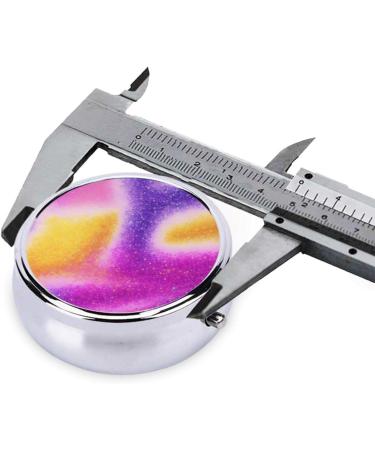 Colorful Starlight Mini Round Pill Box - 3 Compartment Travel Organizer for Home & Office Use - Buy Online on GoSupps.com