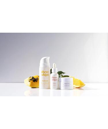 Three Ships In The Clear 3-Step Skin Care Kit for Blemish-Prone Skin - Salicylic Acid Cleanser Exfoliating Mask & Jojoba Oil Serum Featured on Dragons Den - Buy Online on GoSupps.com