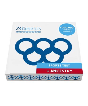 24genetics DNA Test Sport including free DNA test descent discover your genetic predisposition to sport analyze your metabolic muscular and cardiovascular profile test sport + heritage