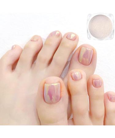 4 Pcs White Iridescent Aurora Chrome Nail Powder Set - Mermaid, Pearl, Chameleon & Manicure Pigment - Buy Online on GoSupps.com