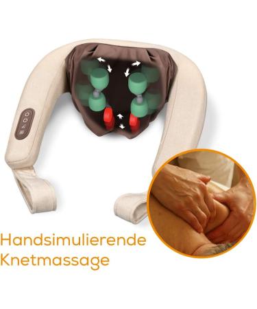 Buy Beurer MG 153 Neck Massager - Hand-Simulating Kneading Massage for Neck Shoulders & Legs with Heat Function - International Shipping Available - Buy Online on GoSupps.com