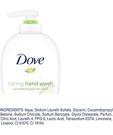 Dove Caring Hand Wash Fresh Touch Cucumber & Green Tea 8.45 Fl Oz (Pack of 6) - Gentle Cleansing and Moisturizing Hand Soap - Buy Online on GoSupps.com