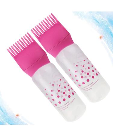 Frcolor 2-Piece Root Care Comb & Applicator Bottle for Hair Dye | Essential Hair Coloring Tools in Rosa - Perfect for Scalp Treatment - Buy Online on GoSupps.com