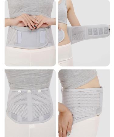 Self-Heated Waist Bandage for Lower Back Pain Relief | XXL Gray Support Belt for Men & Women - Heating Wraps & Massage Device - Buy Online on GoSupps.com