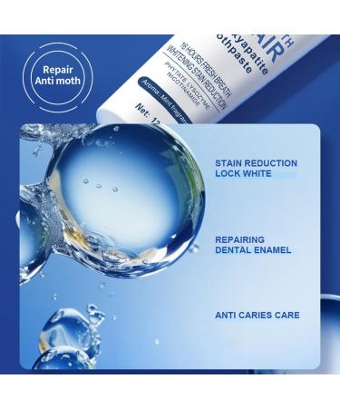 Hydroxyapatite Toothpaste for Enamel Protection and Tooth Strengthening Hidroxiapatita Toothpaste Gentle Mint Fresh Breath Daily Use for Oral Health 4.23oz (2 PCS) - Buy Online on GoSupps.com