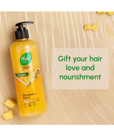 Nyle Natural & Pure Shampoo - Nourishing Hair with Murumuru Butter Paraben & Sulphate Free 475ml for Men & Women - International Shipping Available - Buy Online on GoSupps.com