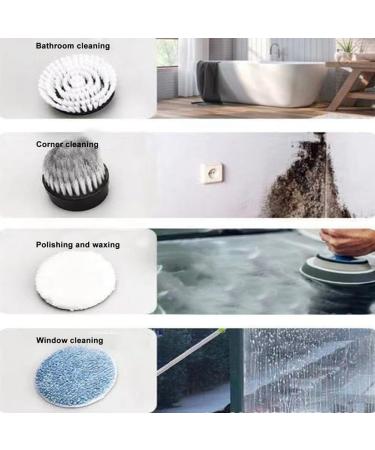 Tovmekdjn Electric Scrubbers Cleaning Brush Scrubbers Adjust Extension Handle Electric Scrubbers Easy Install Green - Buy Online on GoSupps.com