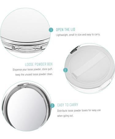 VINTORKY 2pcs Powder Box Empty Box Powder Puff Holder Traveling Makeup Case Powder Puff Case Bottle As - Buy Online on GoSupps.com