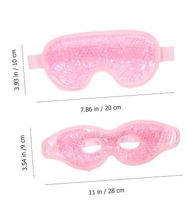 Hoement 2 Packs Eye Cold Spot Ice Eye Mask Cold Sleep Mask Ice Eye Patches Puffy Eyes Reduce Mask Reusable Eye Pads Ice Gel Eye Mask Hot Eye Masks Pink PVC - Buy Online on GoSupps.com