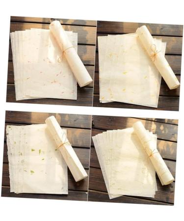 Lurrose 80 sheets Natural Chinese for Letter Brush Elegant Writing Calligraphy Unique Manual Supplies - Buy Online on GoSupps.com