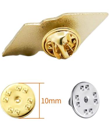 100PCS Metal Locking Pin Backs - Lapel Pin Clutch Back - Butterfly Clutch for Badge Holder - Buy Online on GoSupps.com