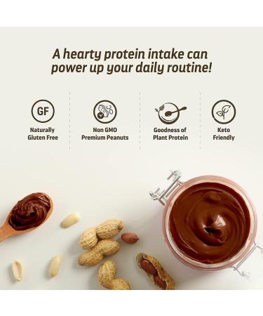Pin'tola Plant Protein Peanut Butter Dark Chocolate Crunchy 1kg 26% High Protein 5g Fiber Vegan Protein Gluten Free Zero Trans Fat Nut Butter. - Buy Online on GoSupps.com