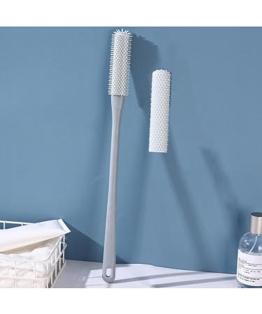 New Foot Cleaning Brush 16.14" Toe Cleaning Brush Soft Rubber Cleaner for Toe Gaps for Shower with Long Handle Dead Skin Exfoliation Brush Foot Scrubber Soft Bristles Brushes for Cleaning Toe Gray - Buy Online on GoSupps.com