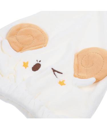 MAGICLULU Womens Hat 2pcs Cartoon Dry Hair Cap Absorption Drying Hair Hats Rapid Drying Towel Rapid Hair Drying Hat Hair Bonnet Shower Hats Women's Coral Fleece Quick Dry Turban White - Buy Online on GoSupps.com