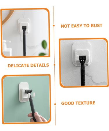 Uonlytech 20-Piece Adhesive Hooks for Mains Plug & Razor Stand - Durable Sticky Wall Holders & Shaving Hook Hangers for Easy Organization - Buy Online on GoSupps.com