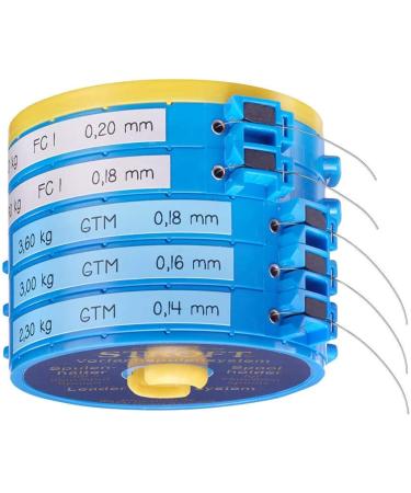 WAKU Stroft Line Leader Spool System with Cutter Rings - Set of 5 for Ultimate Fishing Precision | International Shipping Available - Buy Online on GoSupps.com