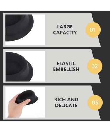 FRCOLOR 5 Stk Silicone Beard Shave Foam Bowl Set - Black Shaping Cup for Smooth Shaving | 11x11cm - Buy Online on GoSupps.com